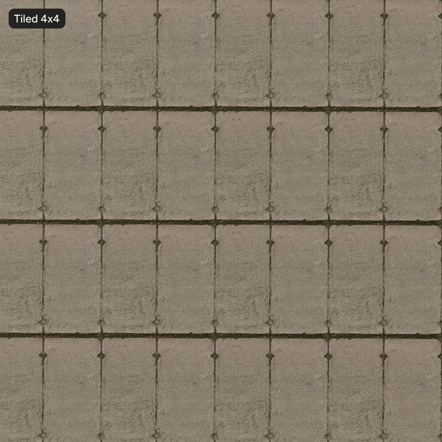 磨损的混凝土板和草格纹理