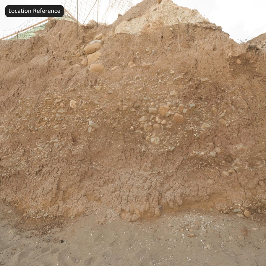 Texture de chemin de terre rocailleux