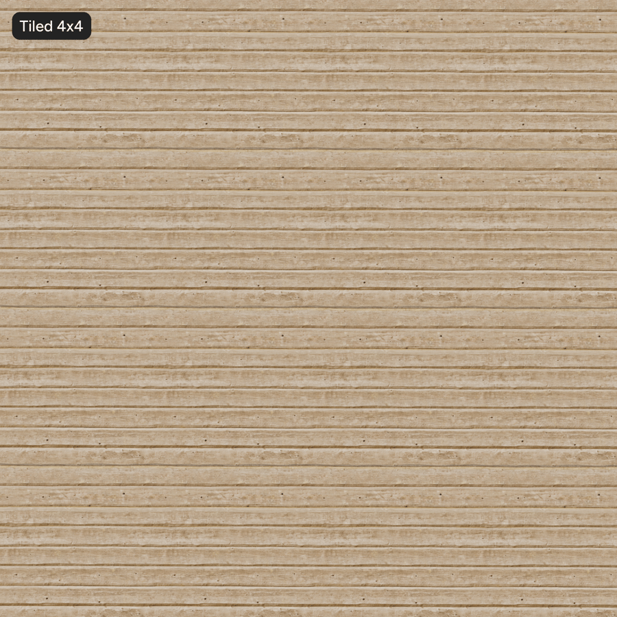 Weathered Hand-Hewn Stacked Log Siding Texture, Grey