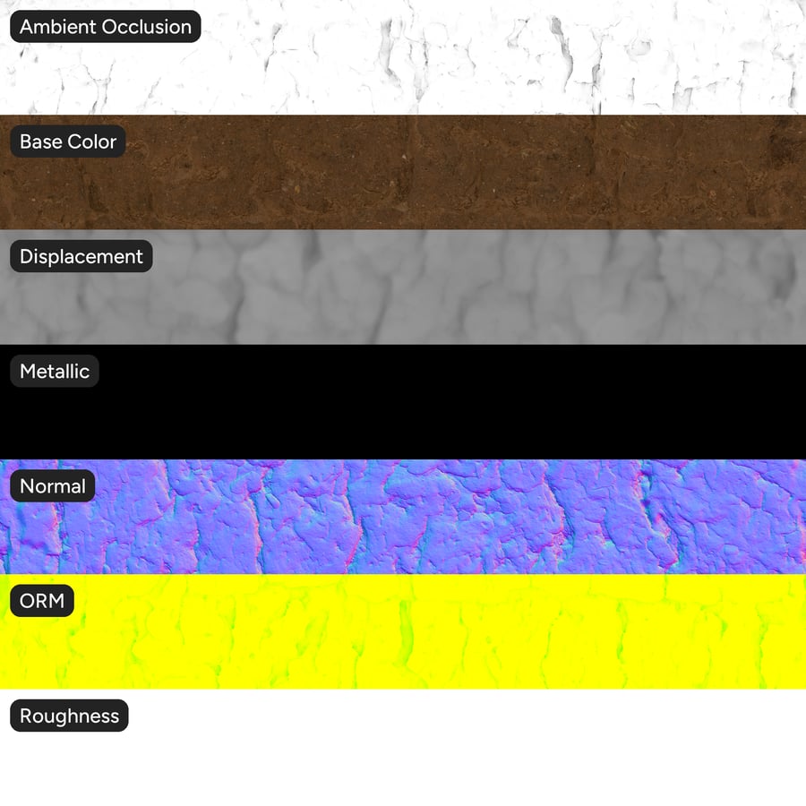 Textura de adobe com ondulações