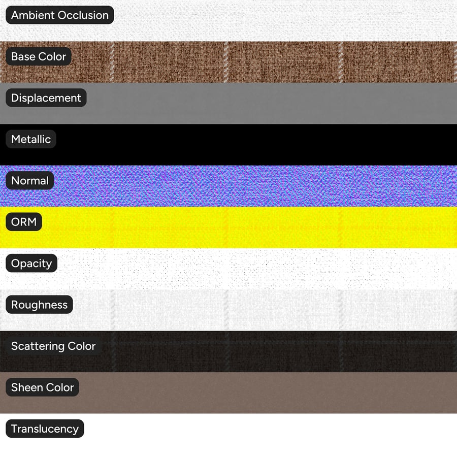 Twill Weave Upholstery Fabric Texture, Brown