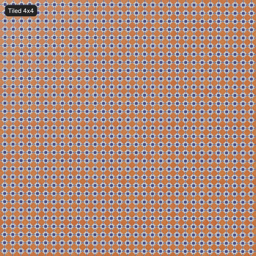 Diamond Talavera Ceramic Patterned Tile Texture