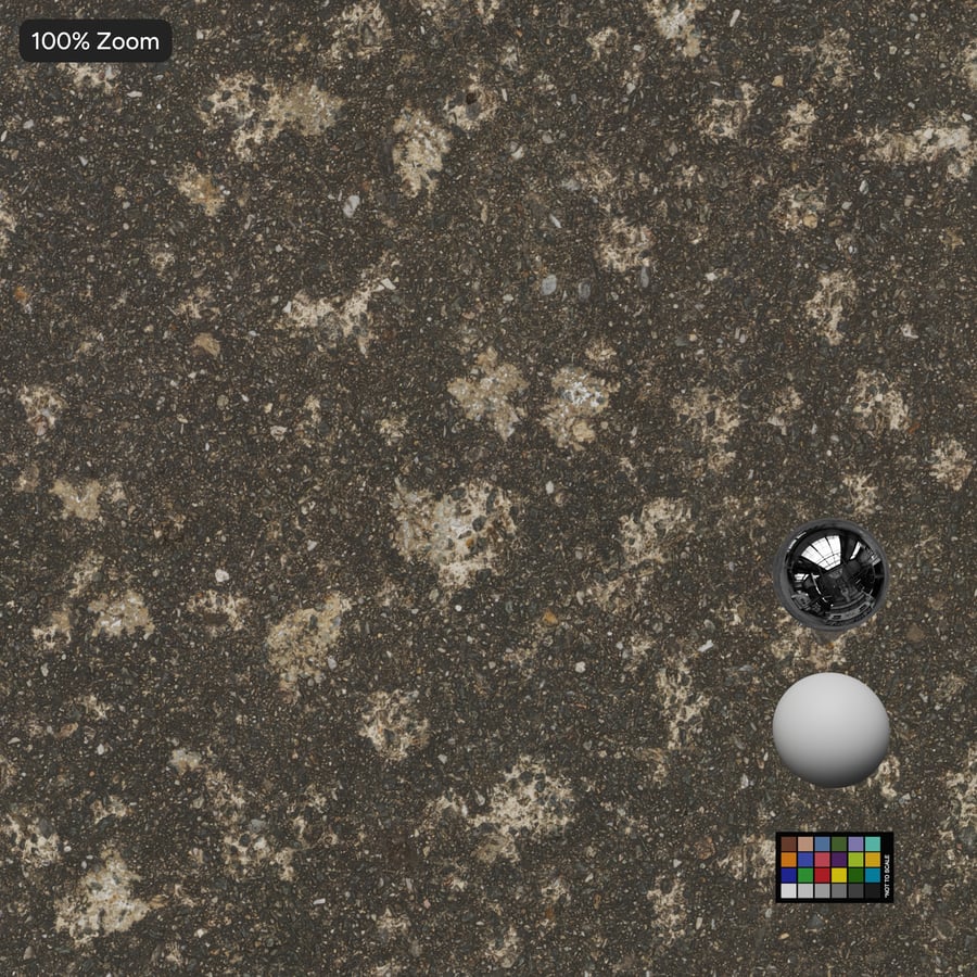 Lichen Spotted Concrete Ground Texture