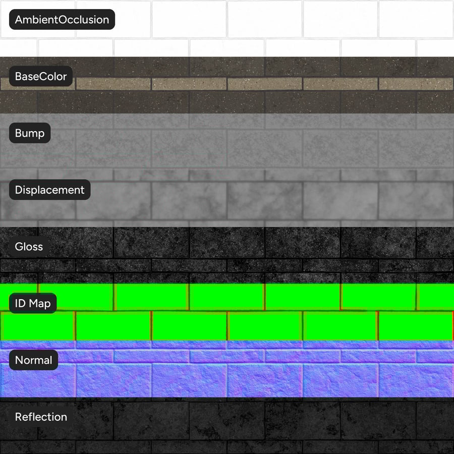 Running Split Face Concrete Block Wall Texture, Red