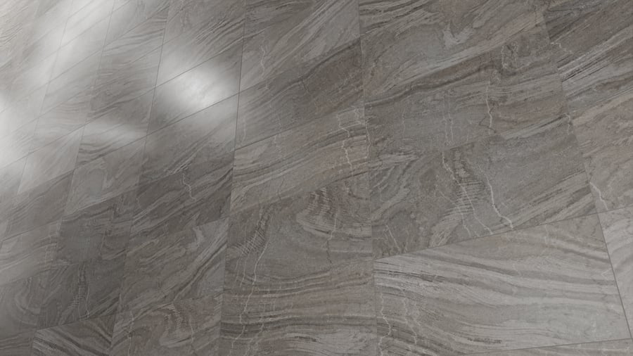Honed Galena Stone Tile Stacked Texture, Grey