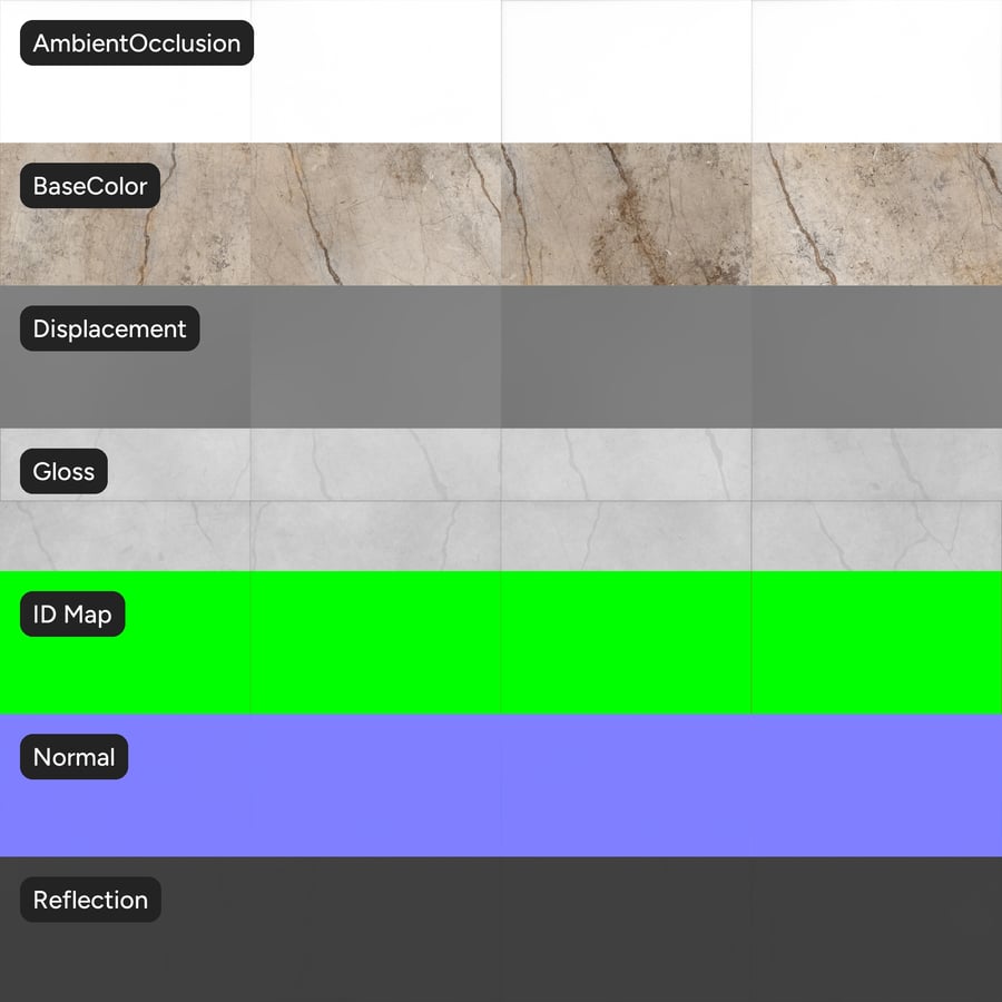 Rechthoekige Marmeren Matte Tegelstructuur, Licht Beige