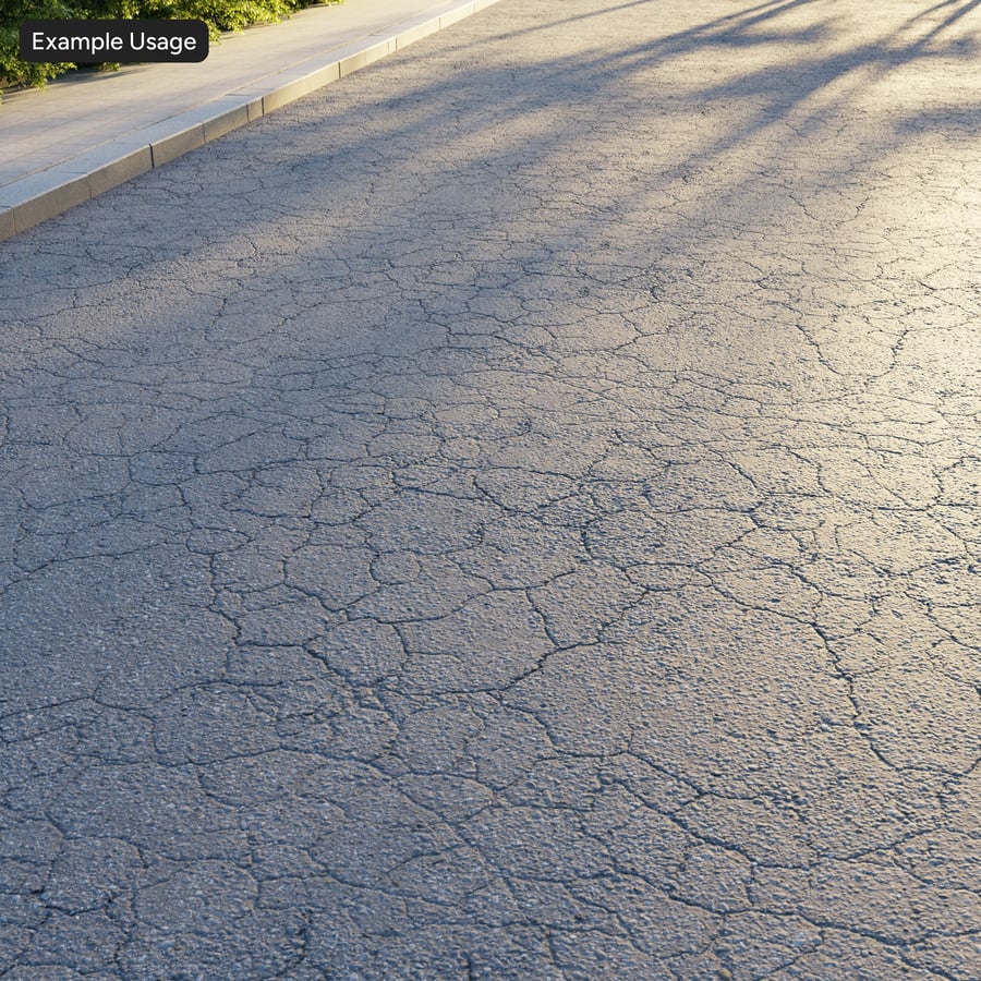 Textura de asfalto rachado