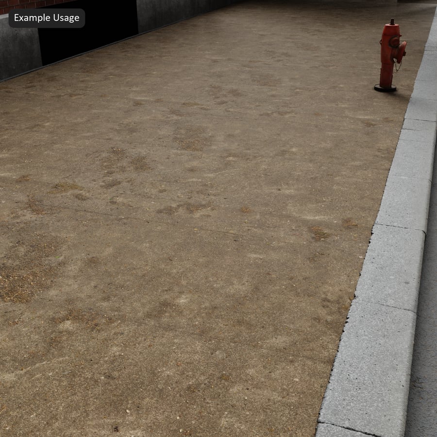 Textura de calçada de concreto antigo com musgo