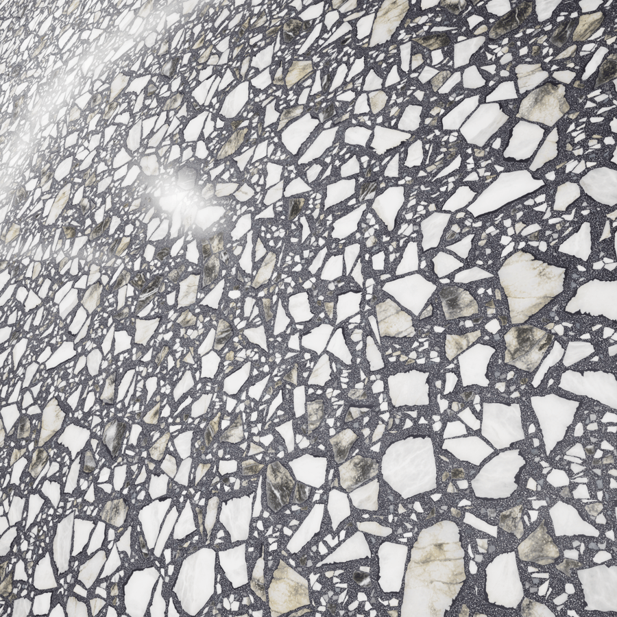 Textura Palladiana Galaxy Terrazzo, Preto