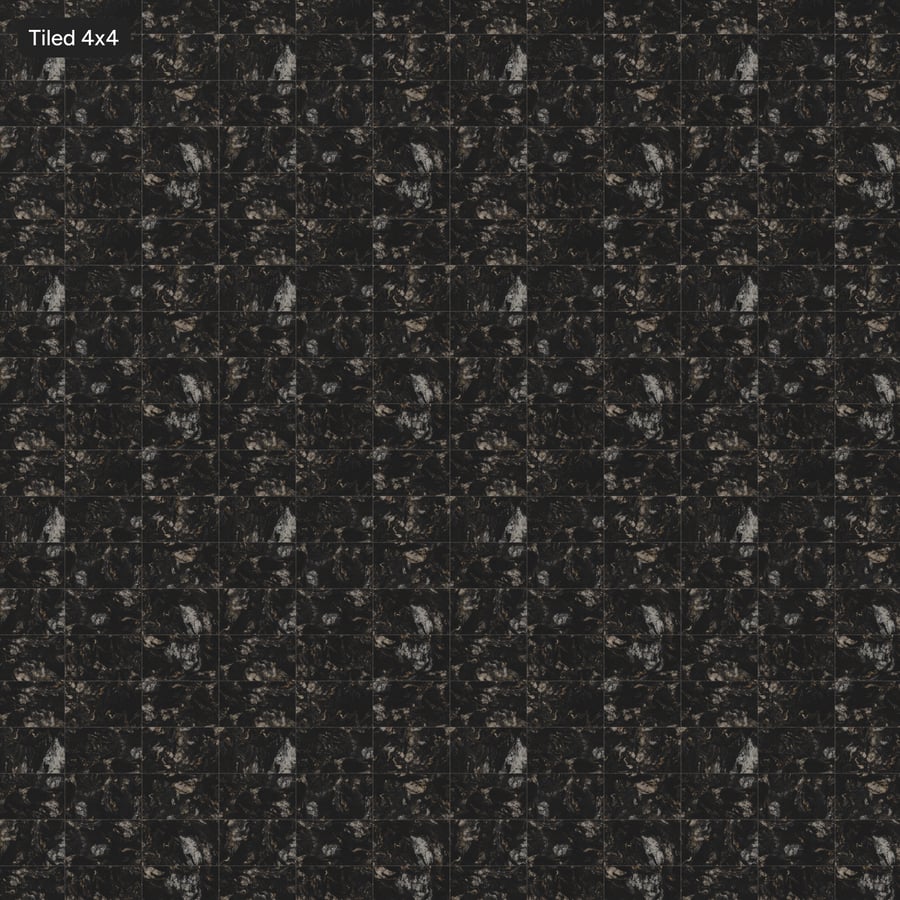 Rectangular Granite Matte Tile Texture, Black