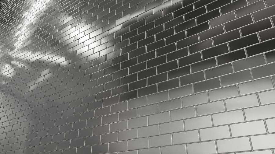 Steel Brick Tiles Texture