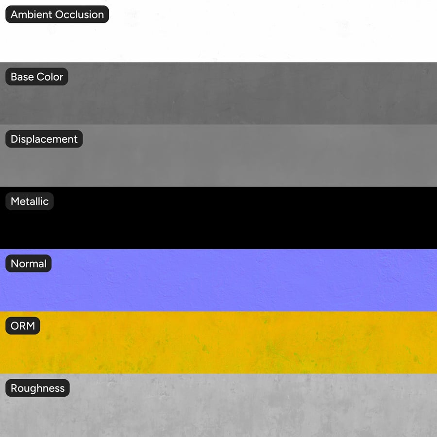 Texture di Intonaco in Argilla Invecchiata, Grigio Freddo