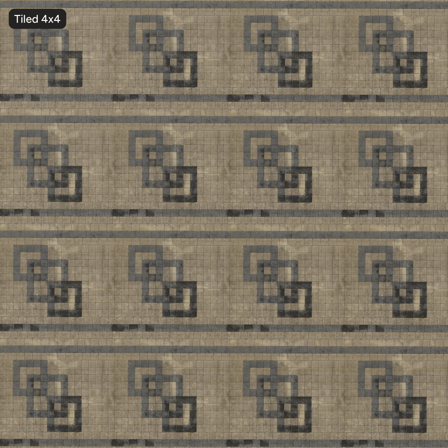 Dirty Patterned Stone Paver Texture, Gray and Charcoal