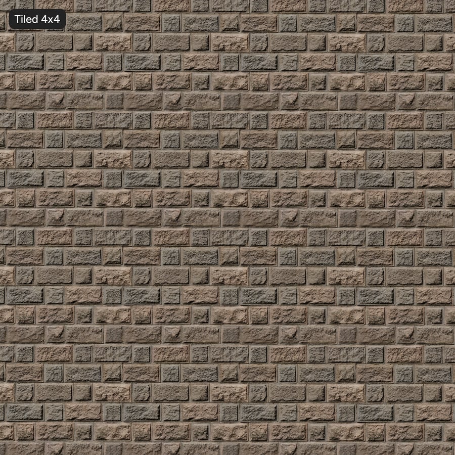 Rough Block Wall Texture, Dusty Brown