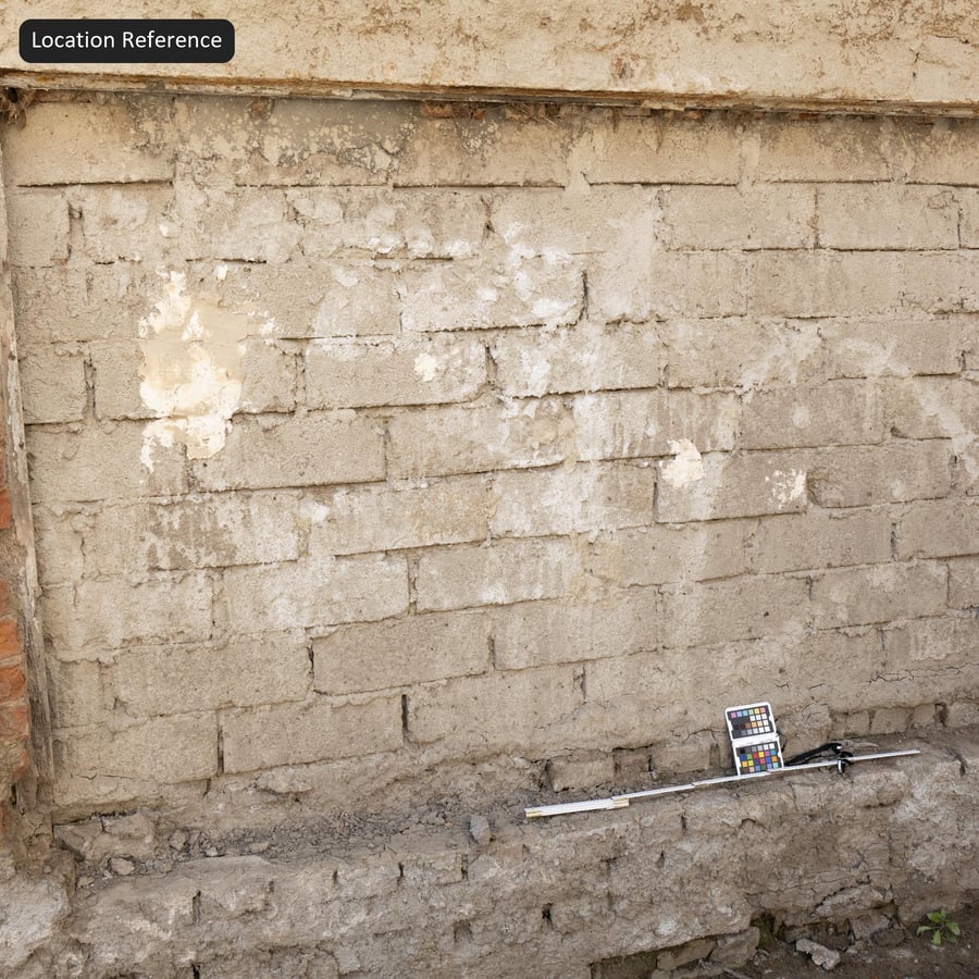 Textúra starých hrubých tehlových stien, béžová