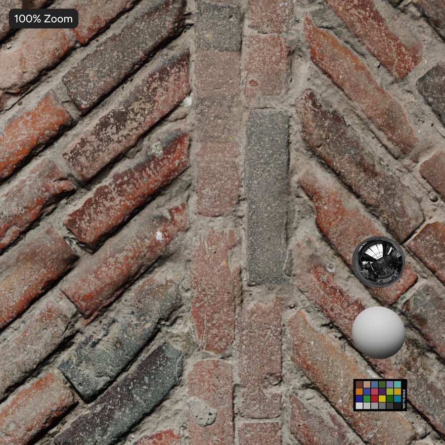 Slim Diagonal Brick Sidewalk Texture, Terra