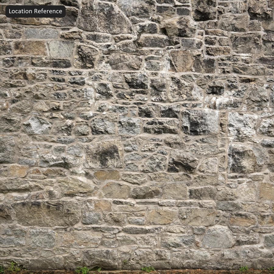 Väderburen Rubble Stone Wall Texture