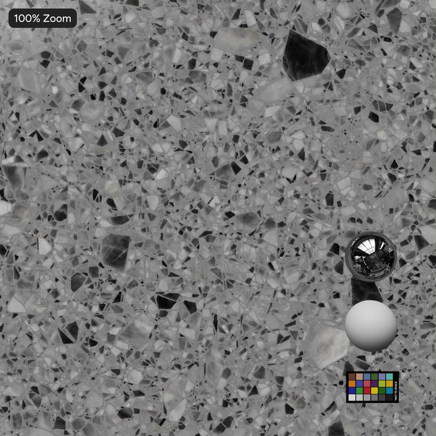 Pettyes kőris Terrazzo textúra, szürke