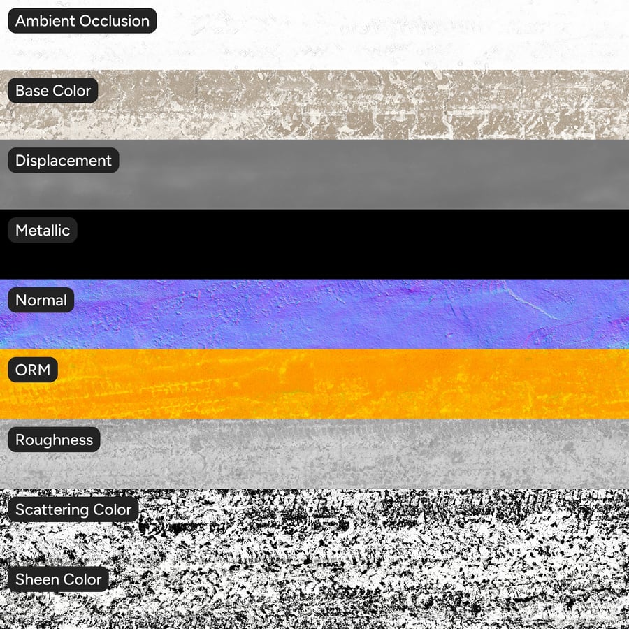 Dirty Tire Marks on Snow Texture