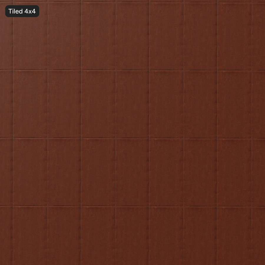 Corten Weathering Steel Panel Texture, Rust Orange