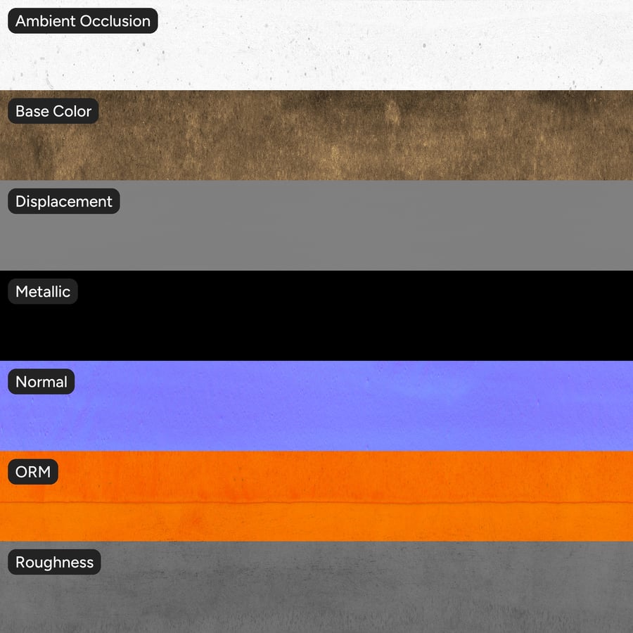 Rustic Gold Glazed Ceramic Pottery Texture