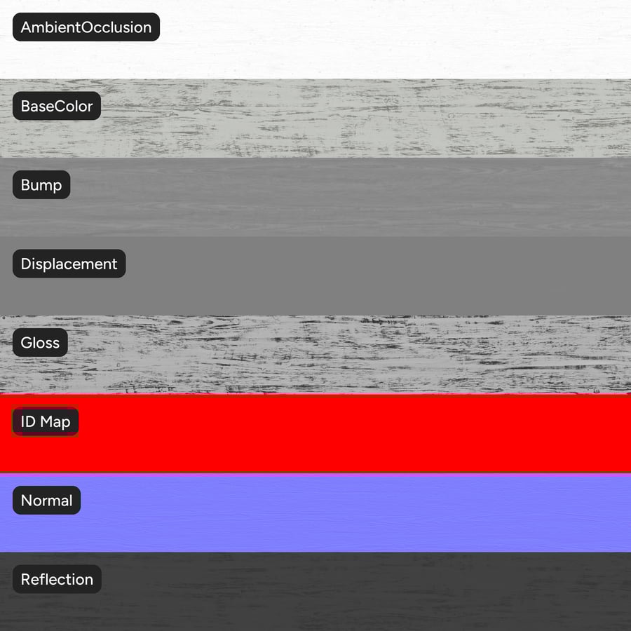 Lehce odlupující se malovaná textura dřeva, bílá