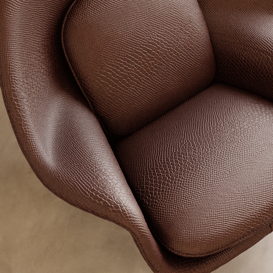 Faux Lizard Skin Leather Texture, Red