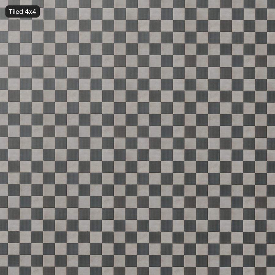 Piastrella di pietra quadrata scanalata, a scacchiera