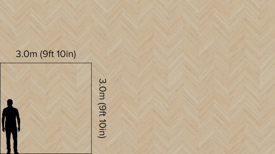 Chevron Pattern Ash Wood Flooring Texture, Super White