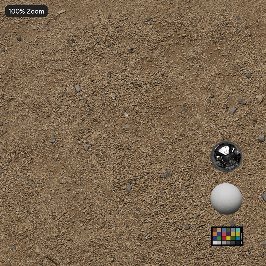 Textura de cascalho em estrada de areia