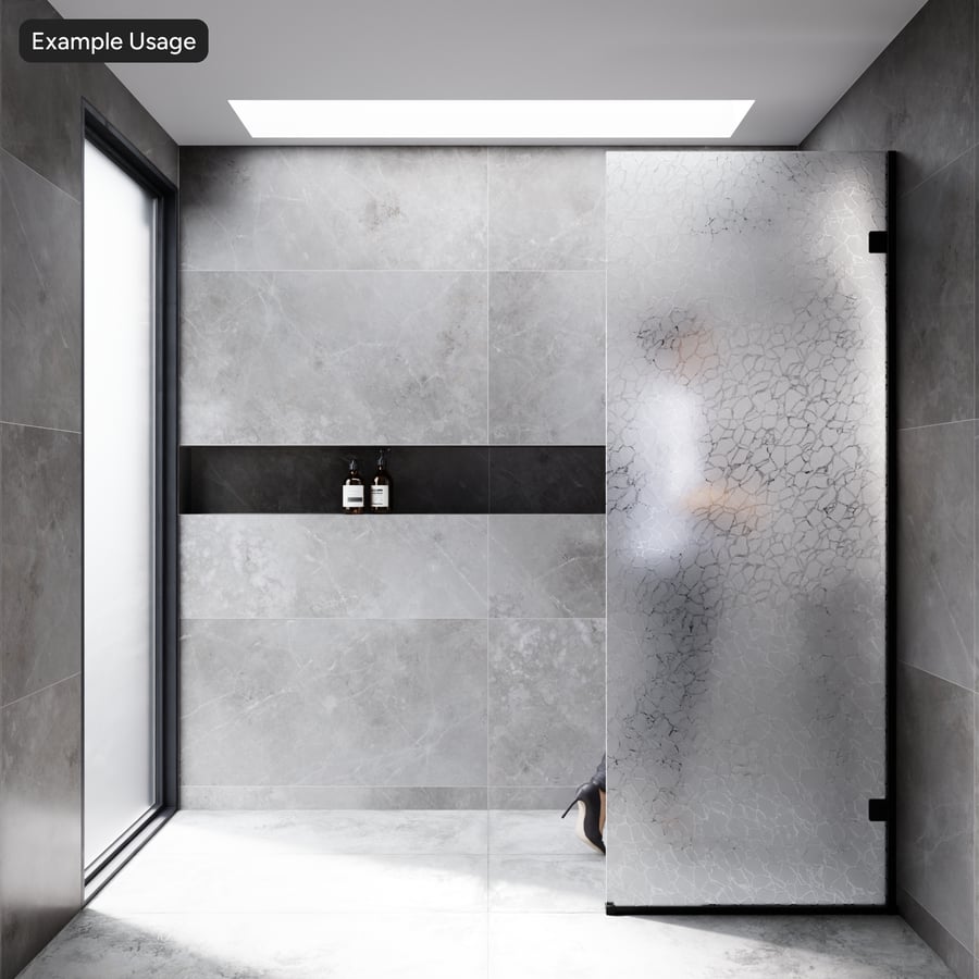 Frosted Decorative Marble Patterned Glass Texture