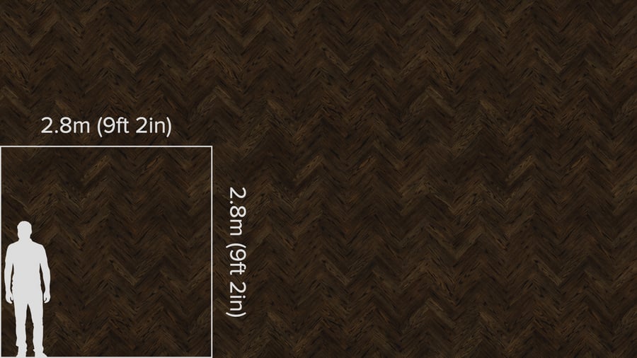 Dark Ebony Herringbone Pattern Ash Wood Flooring Texture