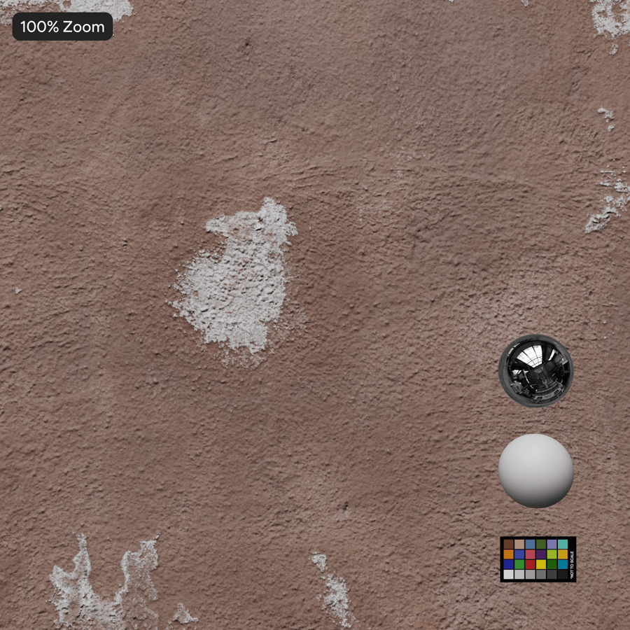 Texture de plâtre peint mat et usé, marron