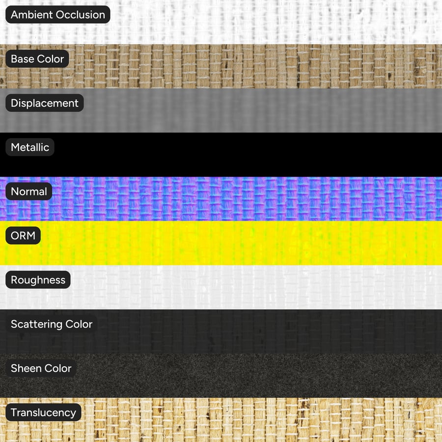 Textura tkaniny Course, žlutá