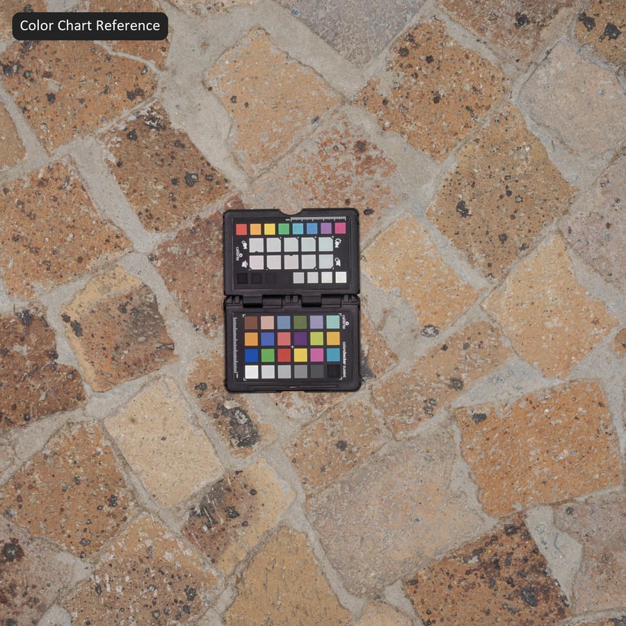 Radial Fan Stone Sett Paving Texture, Warm Buff