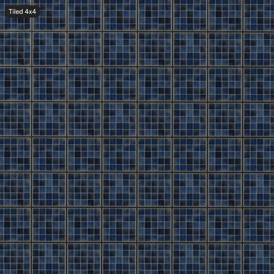 Painéis solares policristalinos tipo C com moldura suja Textura