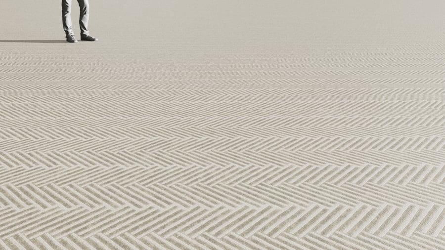 Herringbone Cut & Loop Pile Carpet Flooring Texture, Coffee Brown