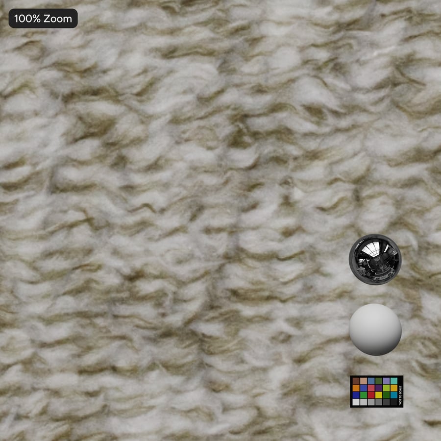 Heathered Fleece tygstruktur, Beige