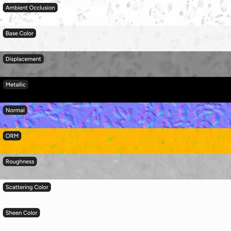 Footprints on Snow Texture