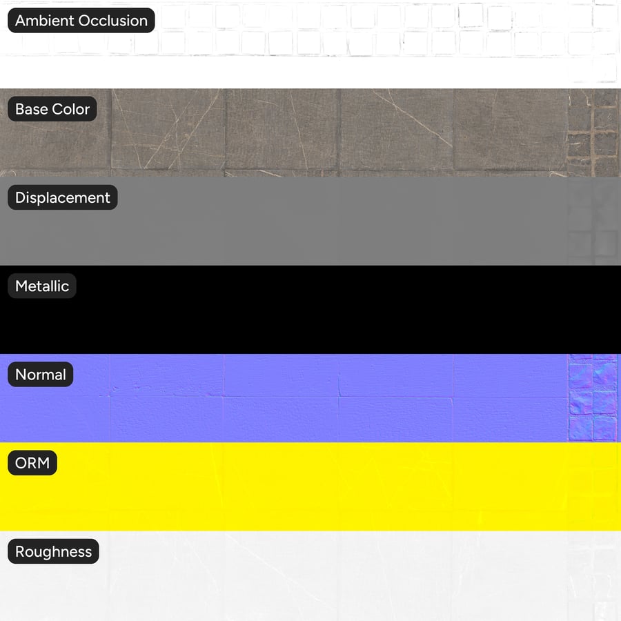 Cobblestone with Stone Floor Texture