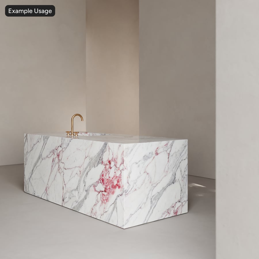 Calacatta Viola Marble Stone Texture, White and Burgundy