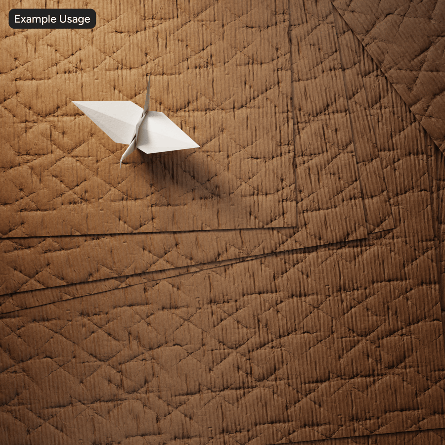 Texture cartone pieghettato e stropicciato