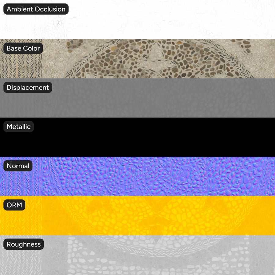 Texture décorative Cobblestone