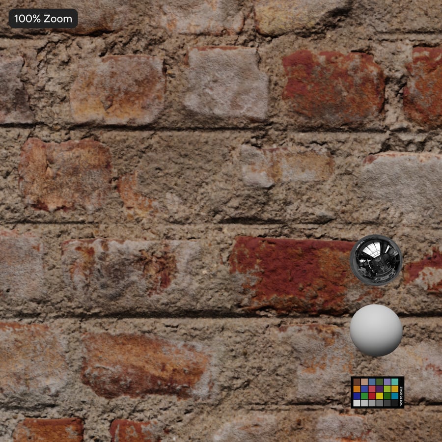 Reclaimed English Bond Brick Wall Texture