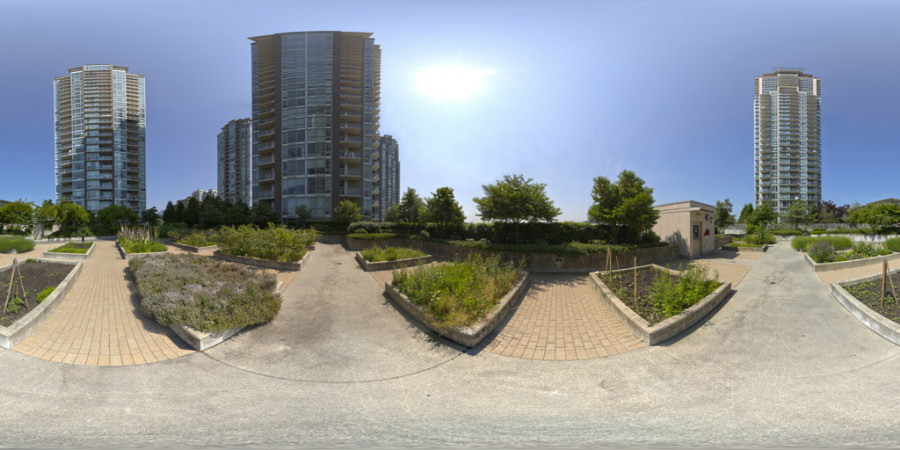 City Condo Courtyard Clear Day Outdoor Sky HDRI