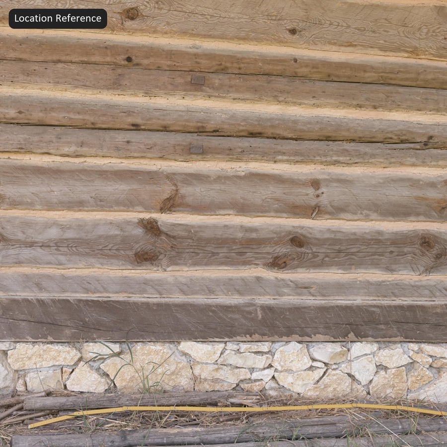 Текстура стіни сайдингу з дерев'яної колоди в сільському стилі