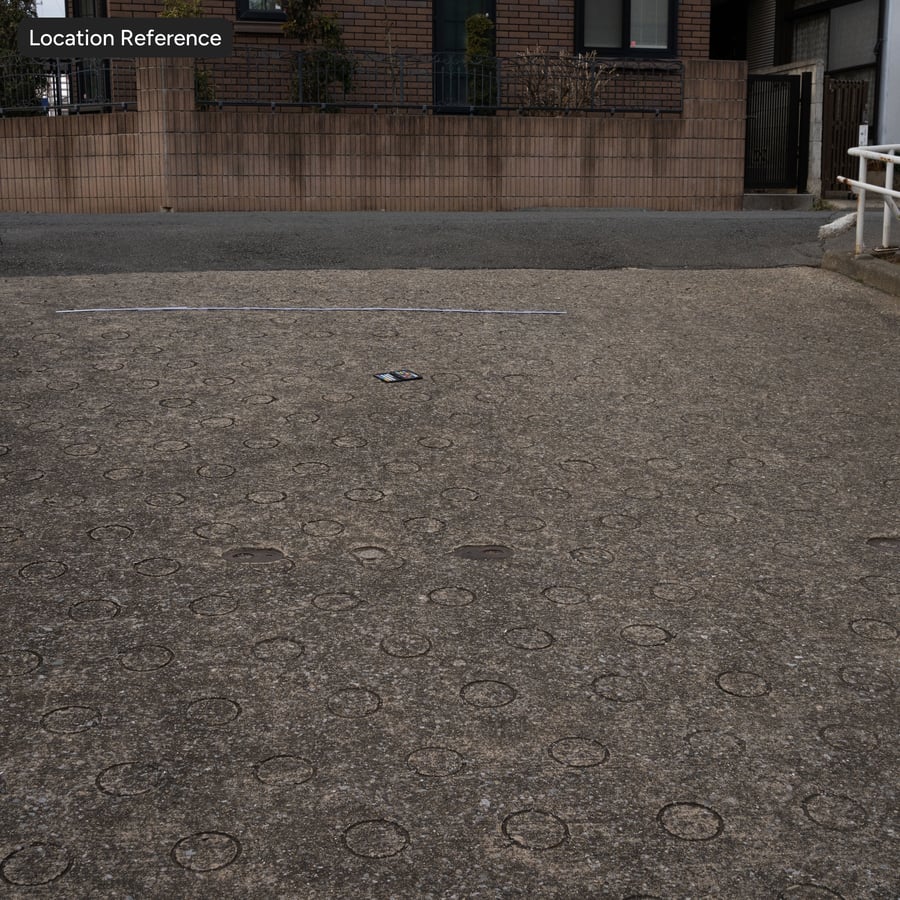 Circular Patterned Aggregate Concrete Road Texture