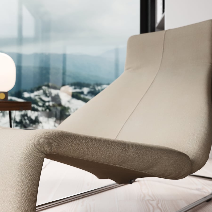 Réplica da poltrona Embody modelo Taupe