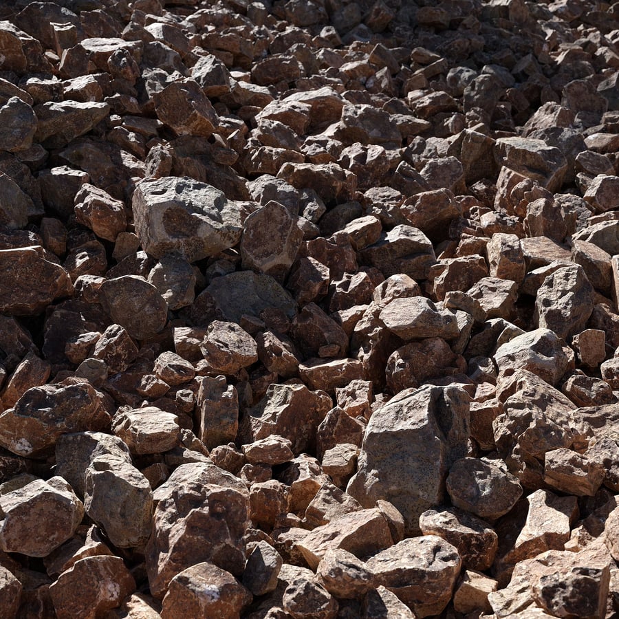 Coleção de modelos de rochas de arenito médio do deserto