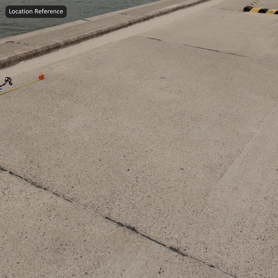 Honed Aggregate Concrete Paving Texture, Mid-Grey